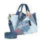 Borsa A Mano Donna Braccialini Small Con Doppio Manico Con Tracolla Amy Jeans B18820TY