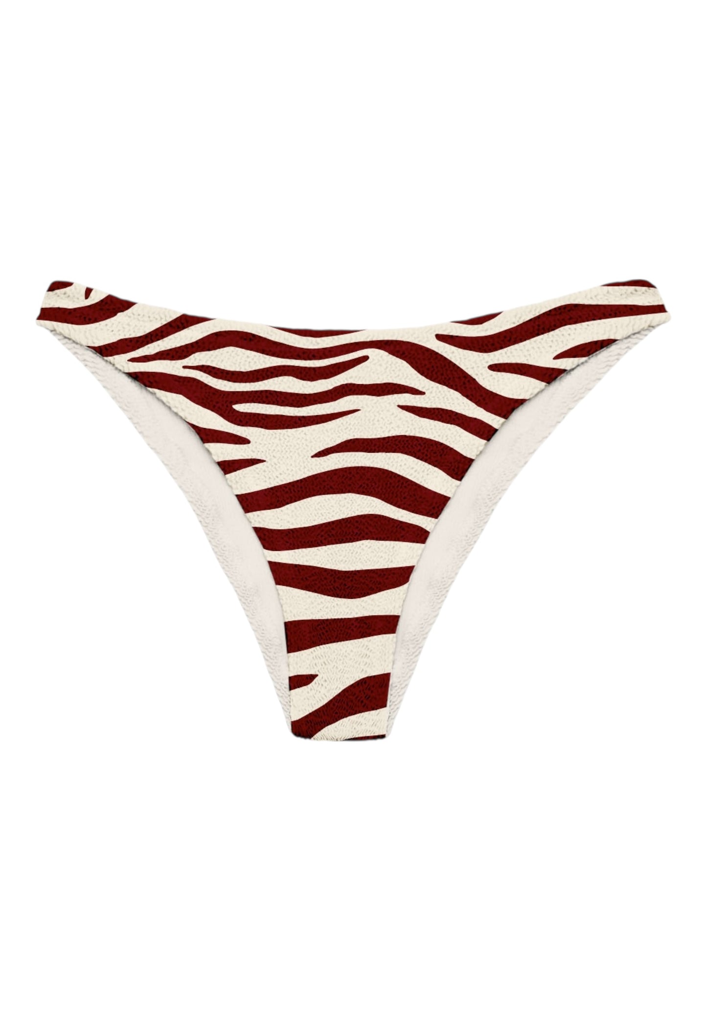 Bikini Pezzo Sotto Donna Mc2 Saint Barth Crinkle Stampato, Copertura Normale, Zebra Color Elise Wp ELI0008