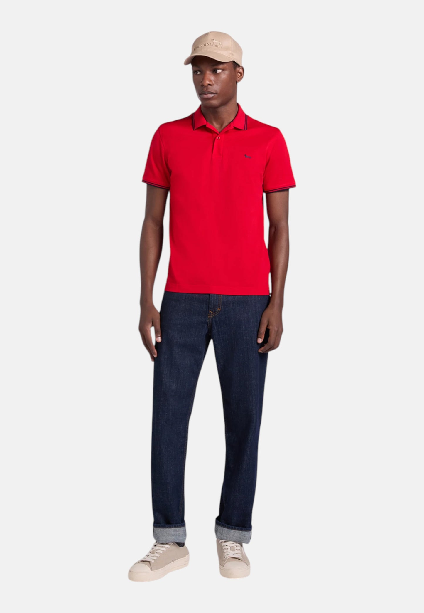 Polo Manica Corta Uomo Harmont & Blaine Con Righini A Contrasto  LNQ010021148