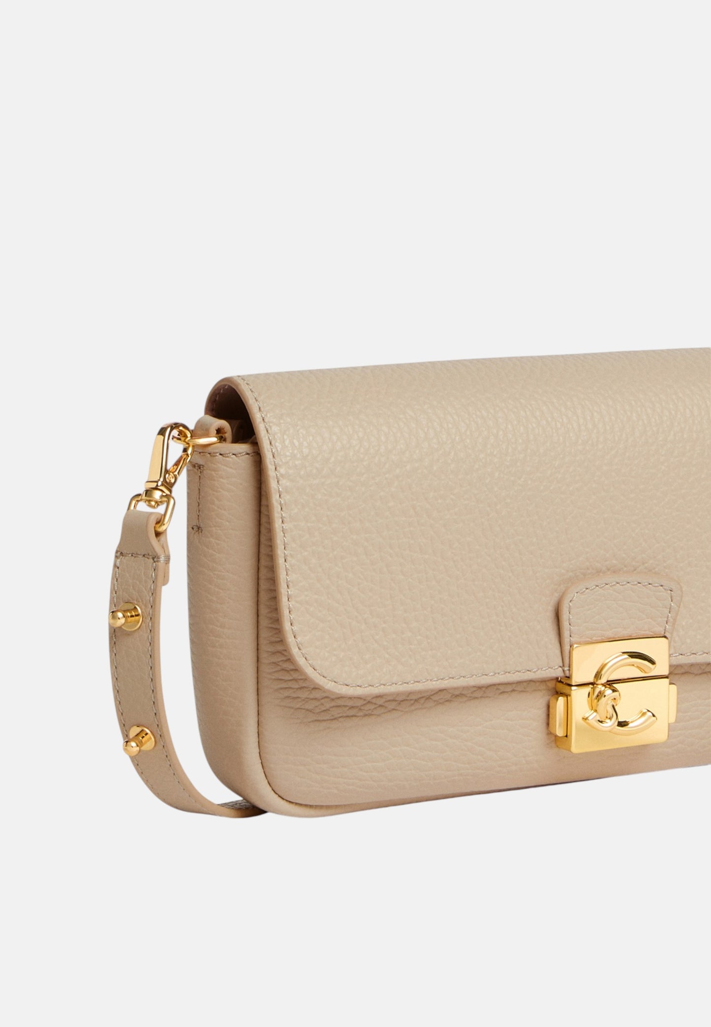 Borsa A Tracolla Donna Coccinelle In Pelle Martellata Coccinelle C-Me Lock Mini E5U4K520101