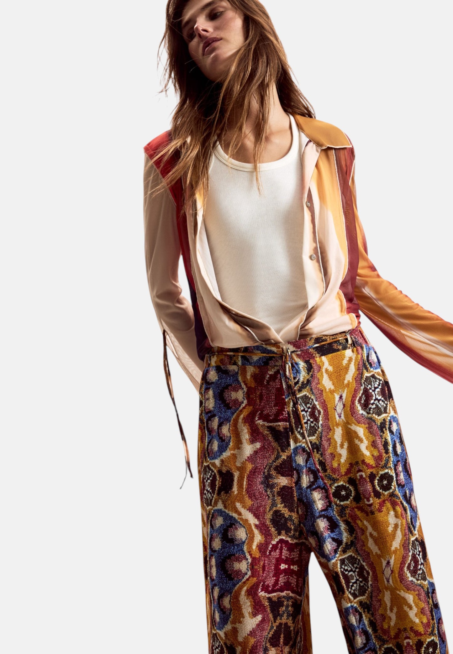 Pantaloni  Donna Desigual  Pant Beattle Palazzo Lacroix 26SWPW49
