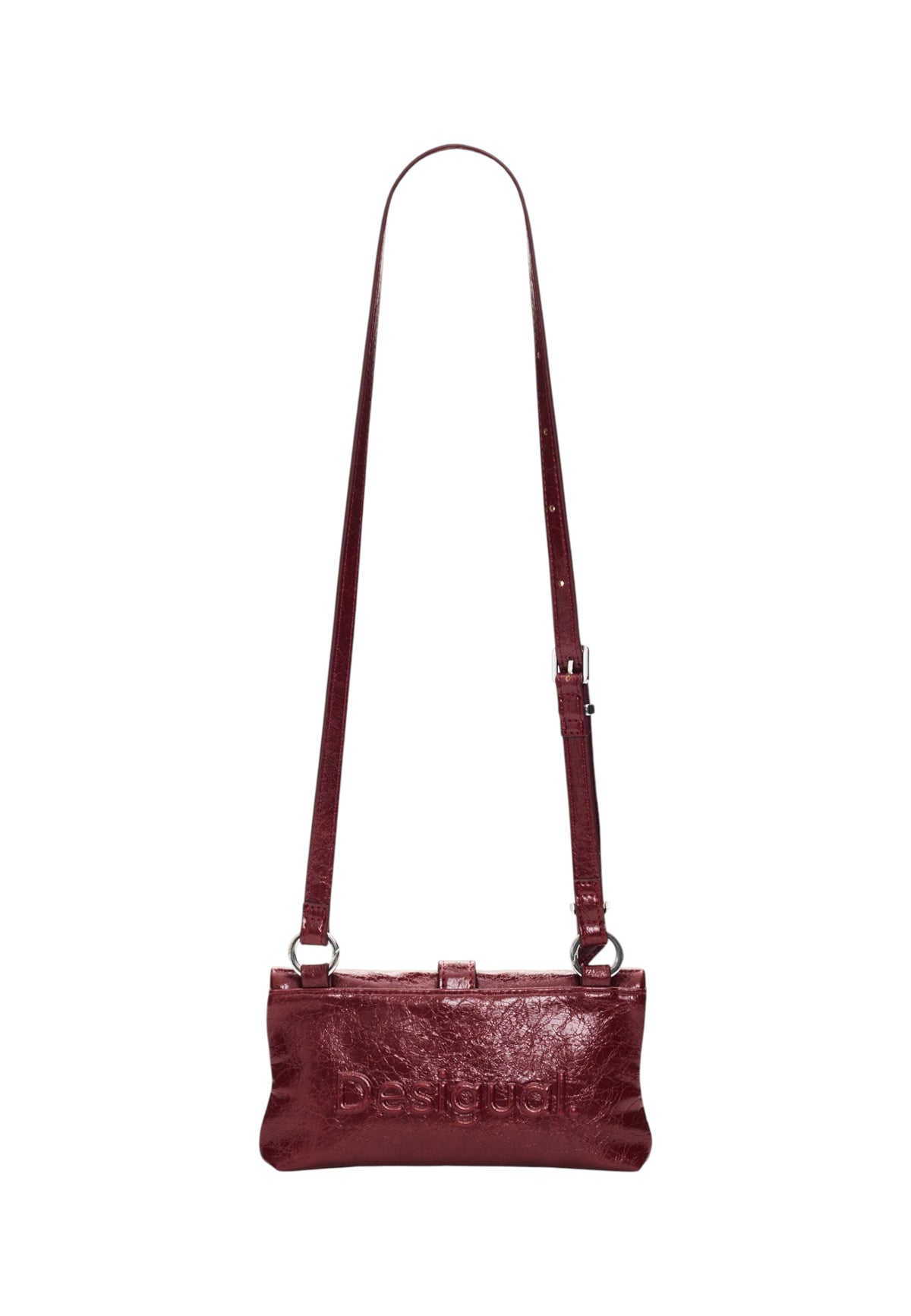 Portafoglio Con Portamonete Donna Desigual  Mone Half Logo Clutch Micro Granate 26WAYP06