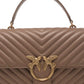 Borsa A Mano Donna Pinko Media Love Lady Puff Classic Chevron 100043A0GK