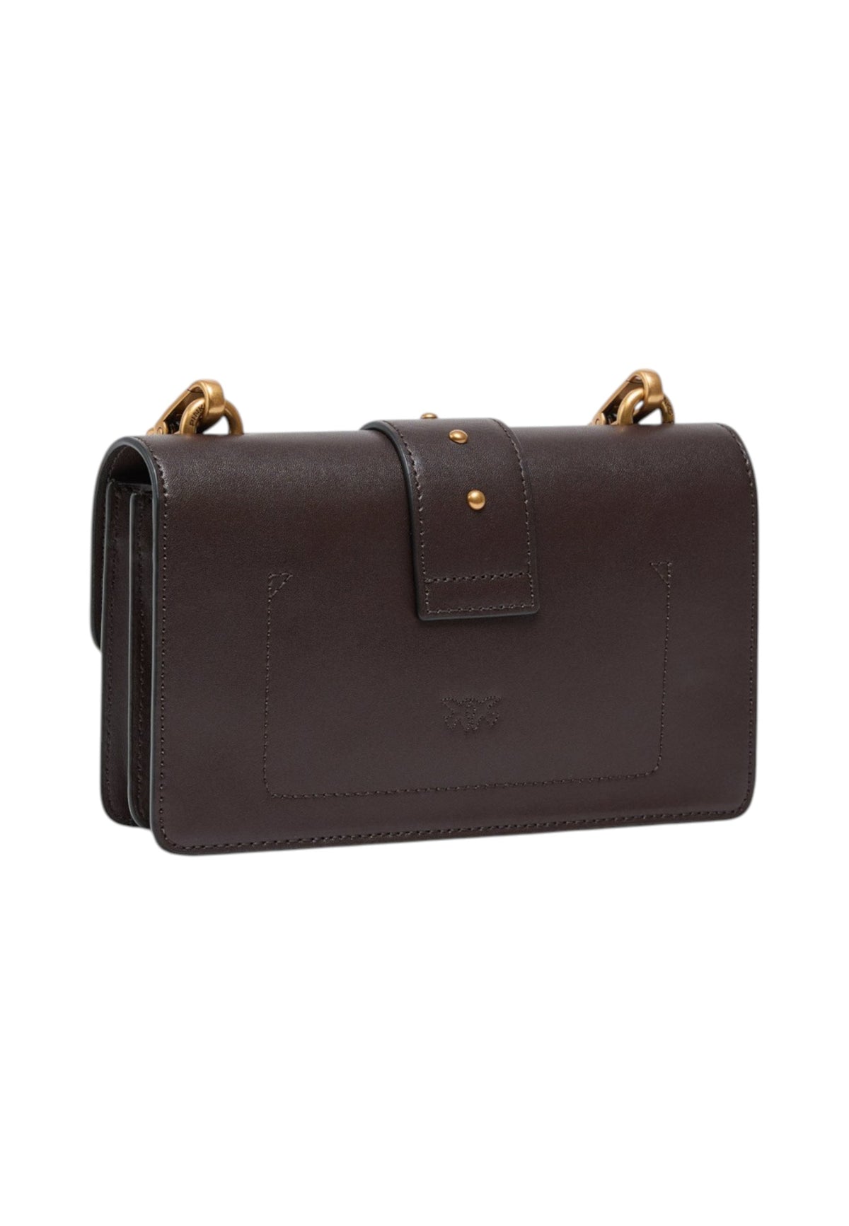 Borsa A Tracolla Donna Pinko Pelle di vitello, formato mini, nuova fibbia Love Birds, tracolla a catena, misure 22 x 7 x 13 cm Love One Mini New Buckle 107071A0F1
