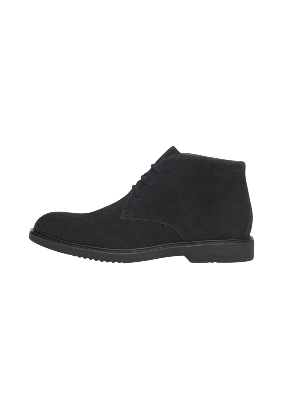 Stivaletti Polacchini Uomo Nero Giardini Tomaia in pelle, chiusura con lacci, punta tonda, linea alla caviglia, suola in gomma, Made in Italy  I500850U