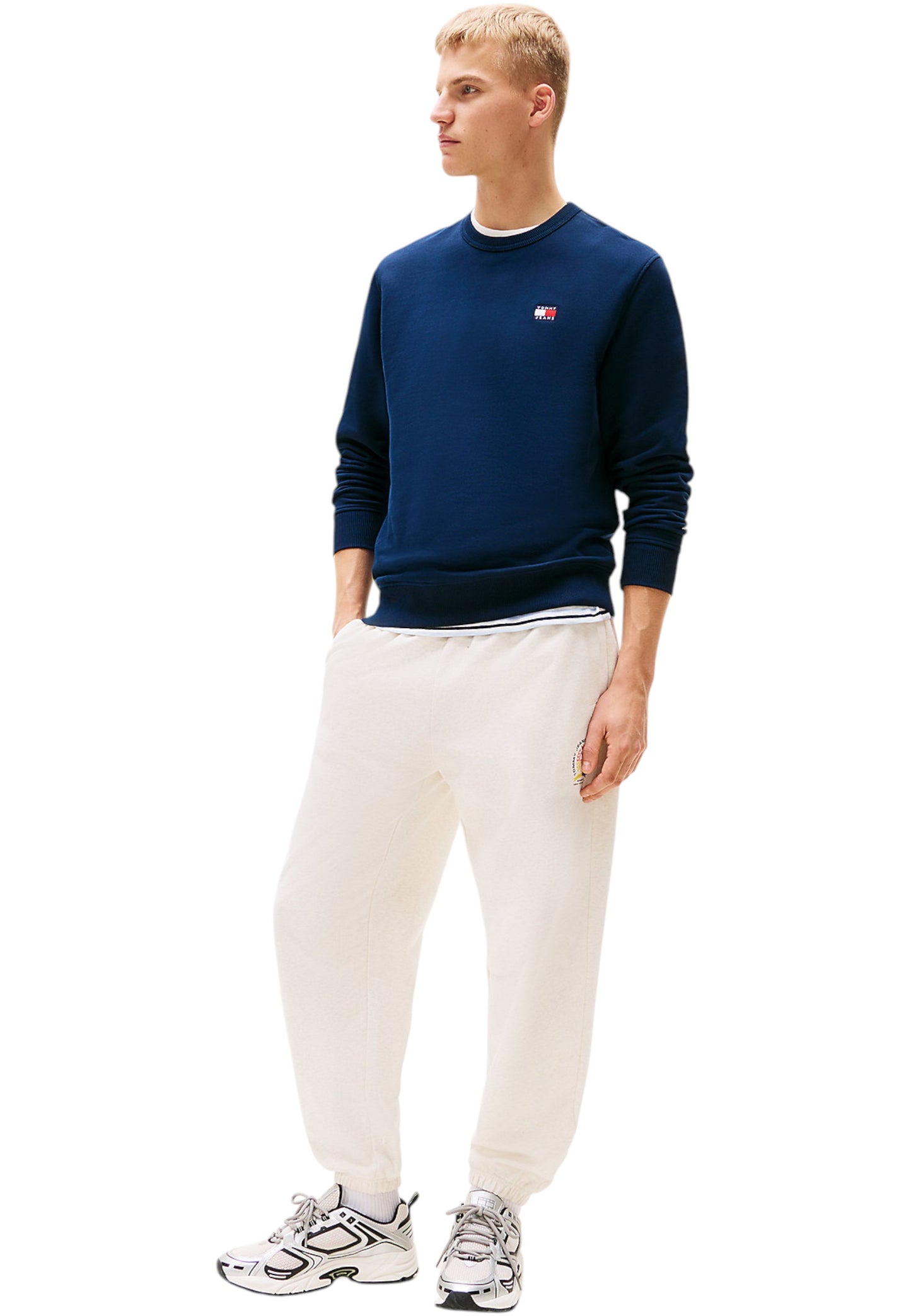 Felpa A Girocollo Uomo Tommy Jeans  Tjm Regular Badge DM0DM20660