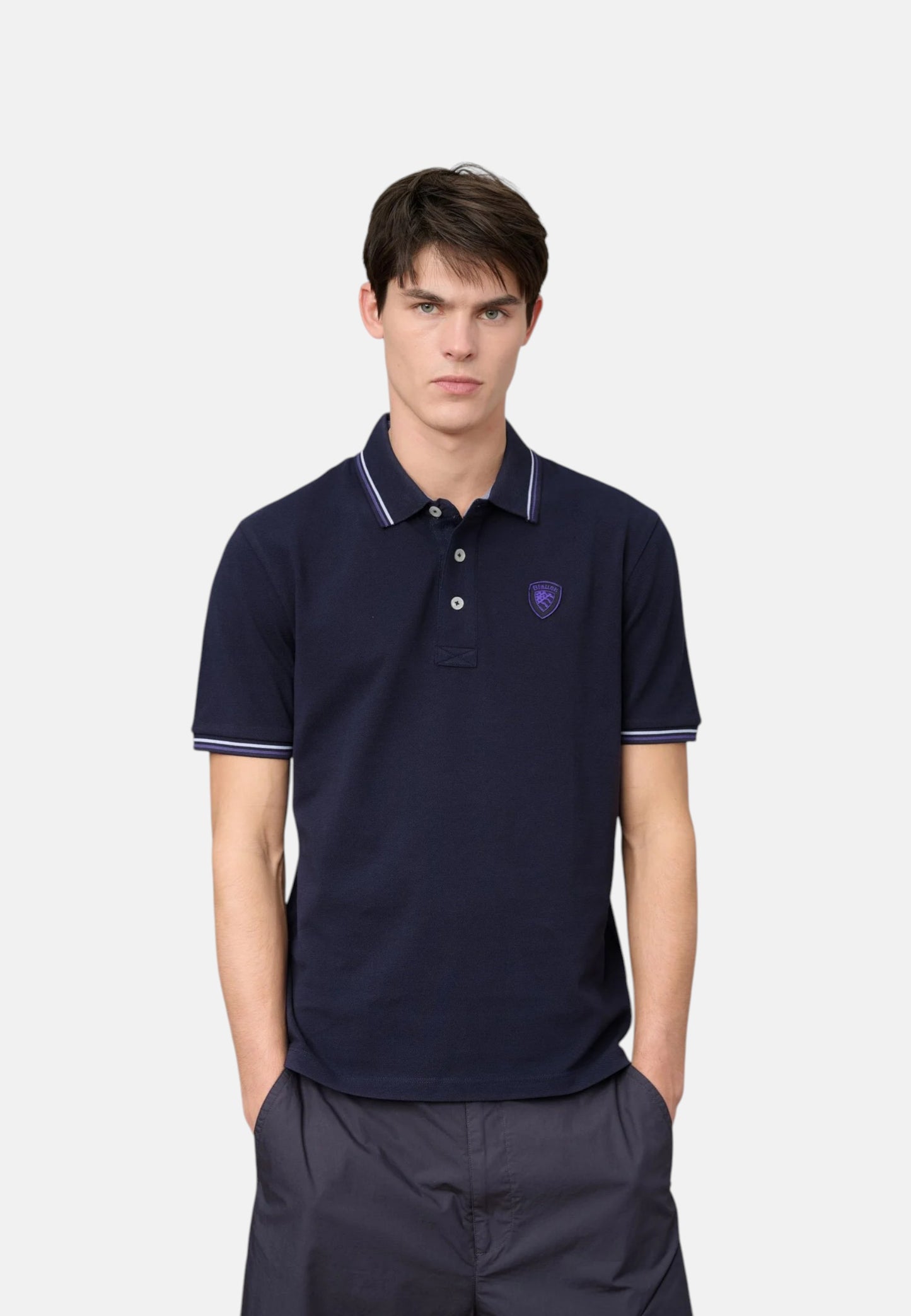 Polo Manica Corta Uomo Blauer  Agassiz 26SBLUT02293