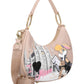 Borsa A Spalla Donna Braccialini Hobo Cartoline Lt LT205YY