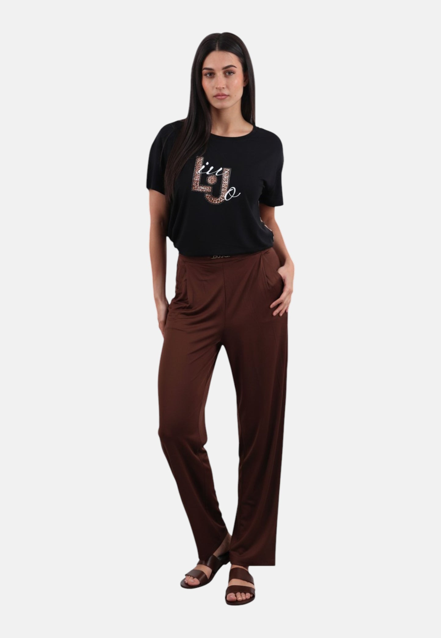 T-Shirt Manica Corta Donna Liu Jo LJ Animalier Eco Line VA6164JS360