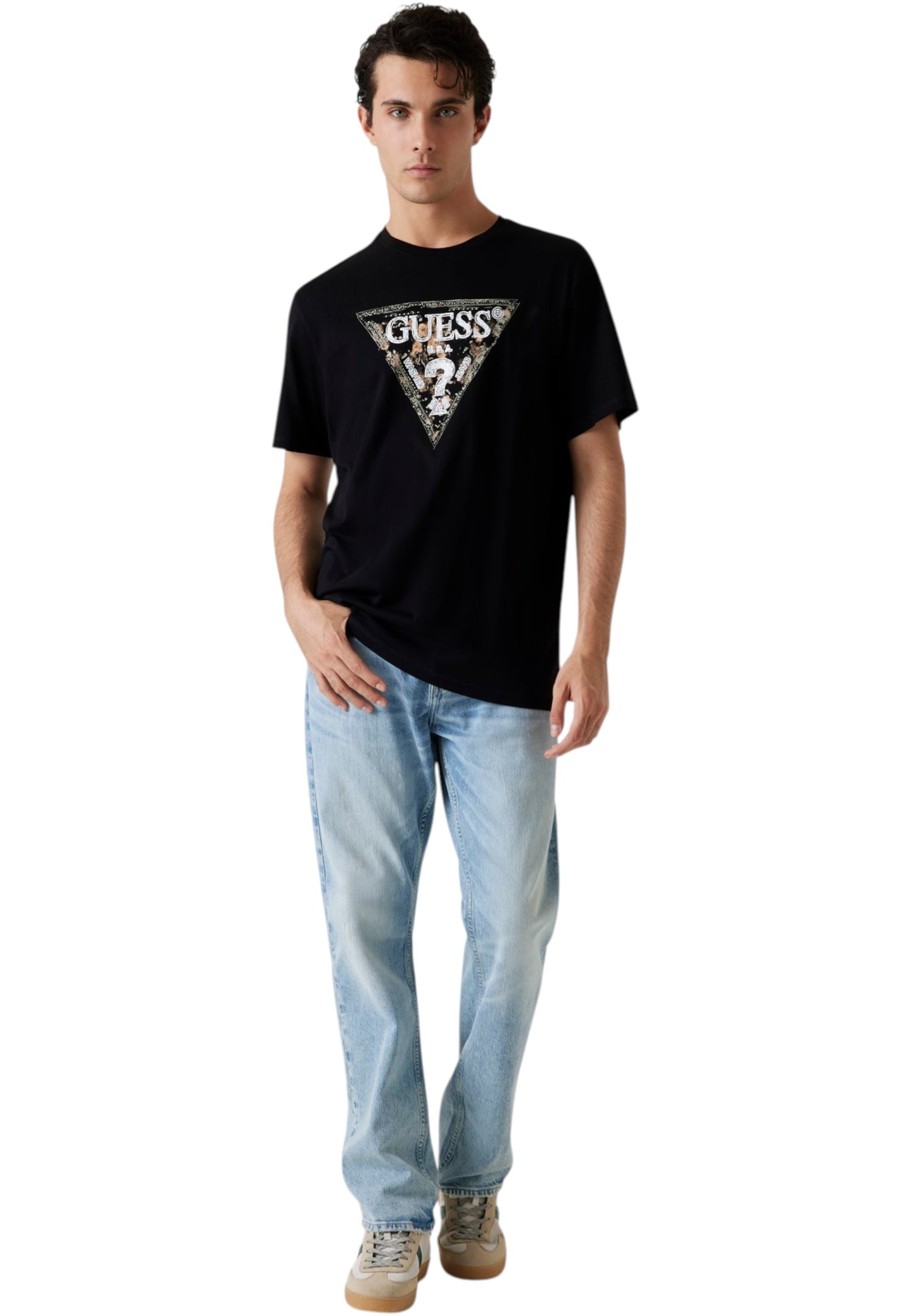 T-Shirt Manica Corta Uomo Guess  Guess Triangle M5YI15I3Z14
