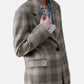 Giacca Blazer Donna Liu Jo Monopetto A Quadri Con Bordo Pizzo  CF6057T859A