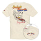 T-Shirt Manica Corta Uomo Mc2 Saint Barth Stampa/Ricamo Fronte E Retro Snoopy Waves Portland PRL0002