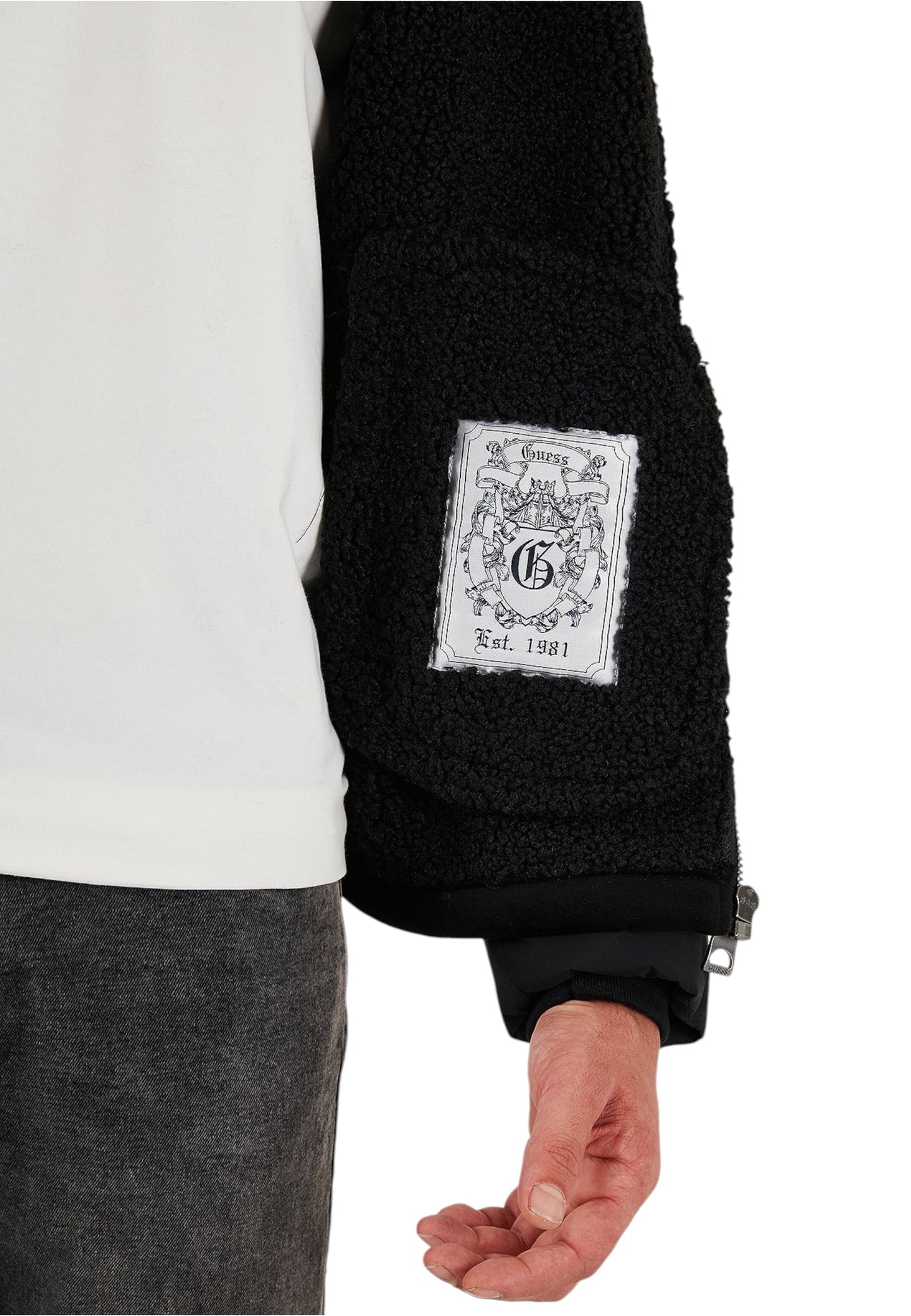 Piumino  Uomo Guess  Shearling Puffa M5BL79W2292