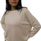 Maglione A Girocollo Donna White Wise Over In Cashmere  WW18036
