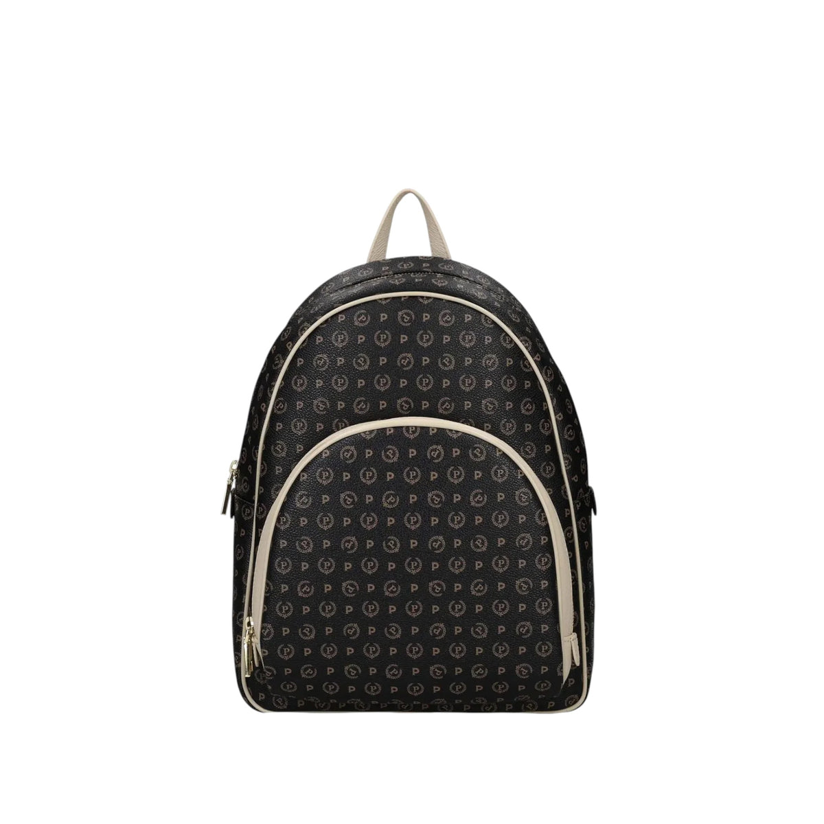 Zaino  Donna Pollini Con Tasca Frontale E Dettagli A Contrasto Heritage Nero TE8553PP0OQ1