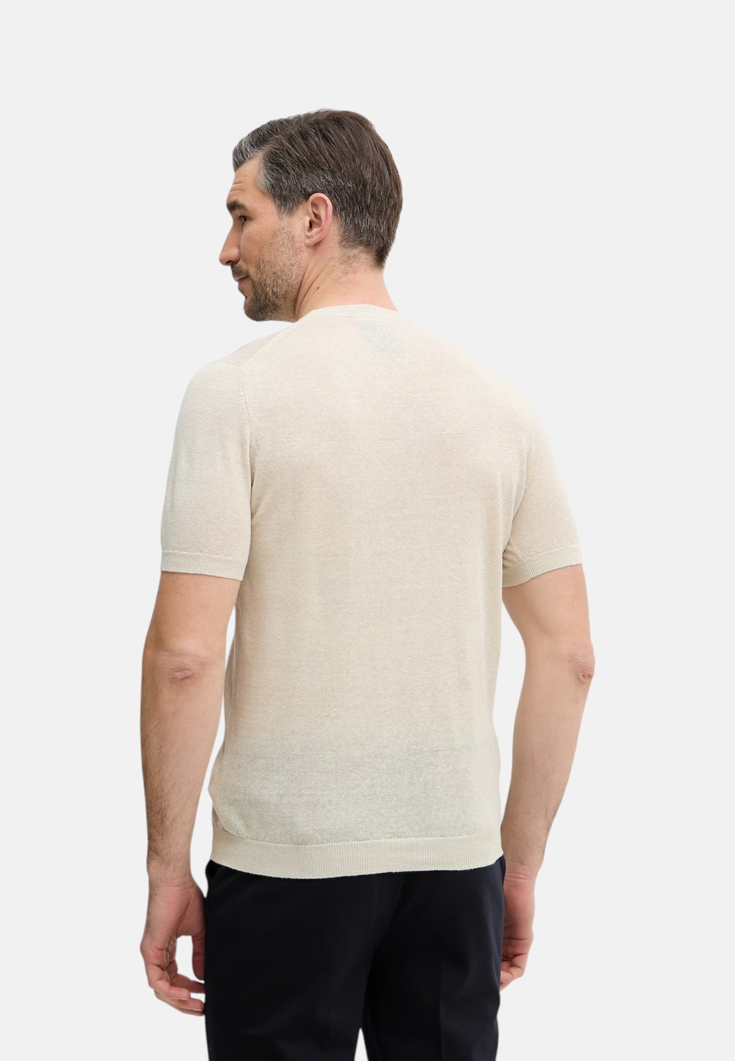 Maglia A Girocollo Uomo Aeronautica Militare Manica Corta In Lino  261MA1624UL00935