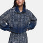 Giacca Bomber Donna Liu Jo In Denim Con Strass Sfumati  UF6521D4854
