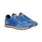 Sneakers Basse Uomo Sun68 Stile Running, Logo Ricamato, Nylon E Suede Tom Solid Z46101