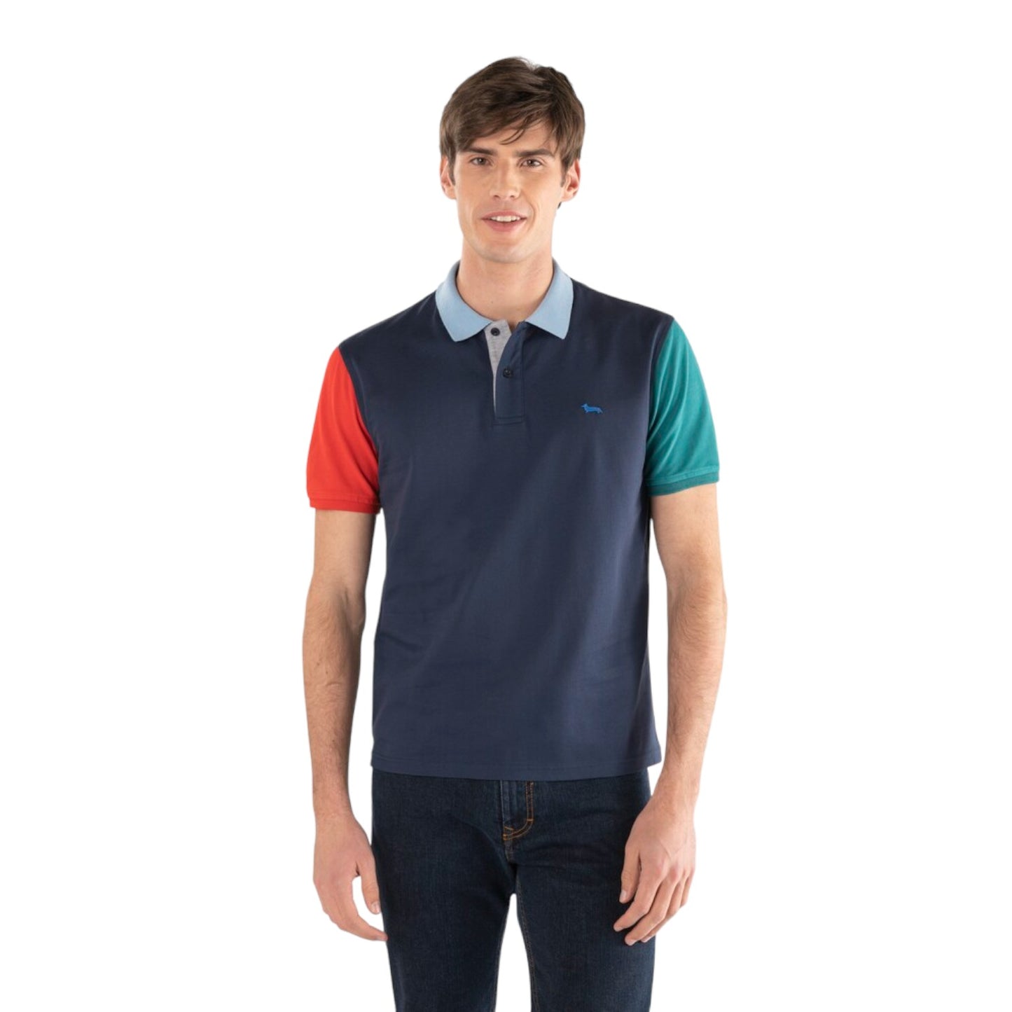 Polo Manica Corta Uomo Harmont & Blaine  Color Block LRJ351021215