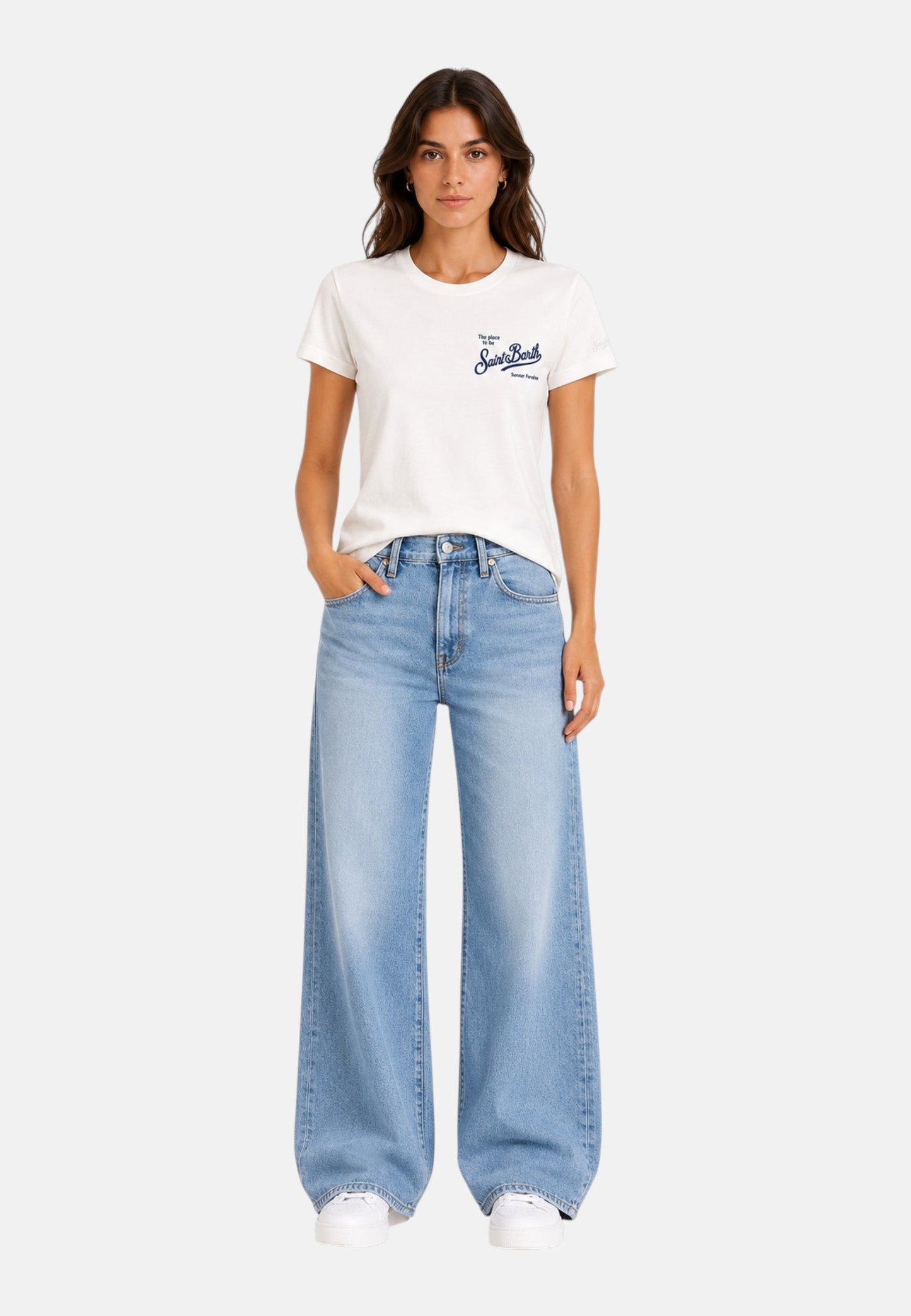 T-Shirt Manica Corta Donna Mc2 Saint Barth Sb Classic Emilie EMI0001