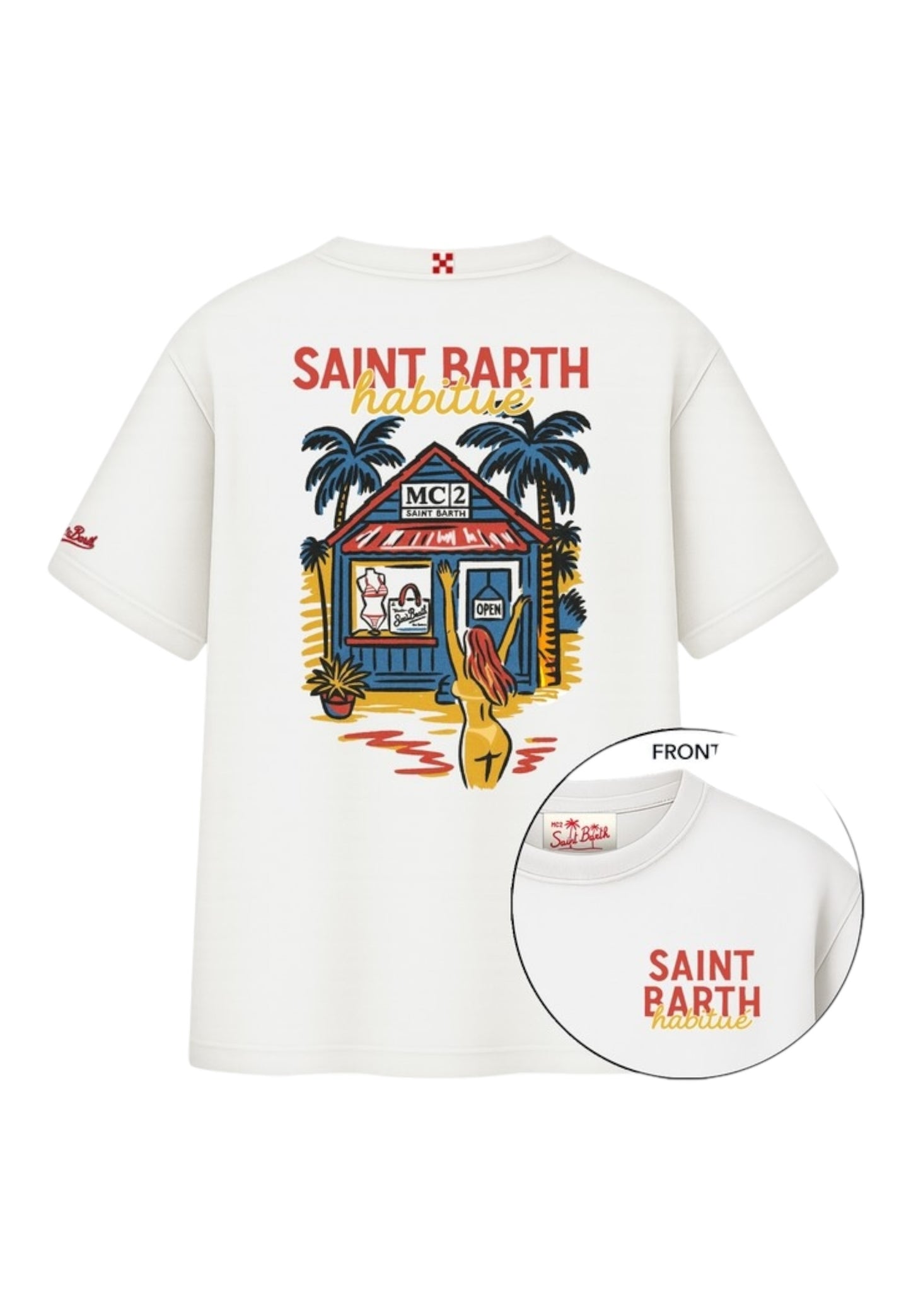 T-Shirt Manica Corta Uomo Mc2 Saint Barth Oversize Sb Shop Delmar DLR0001