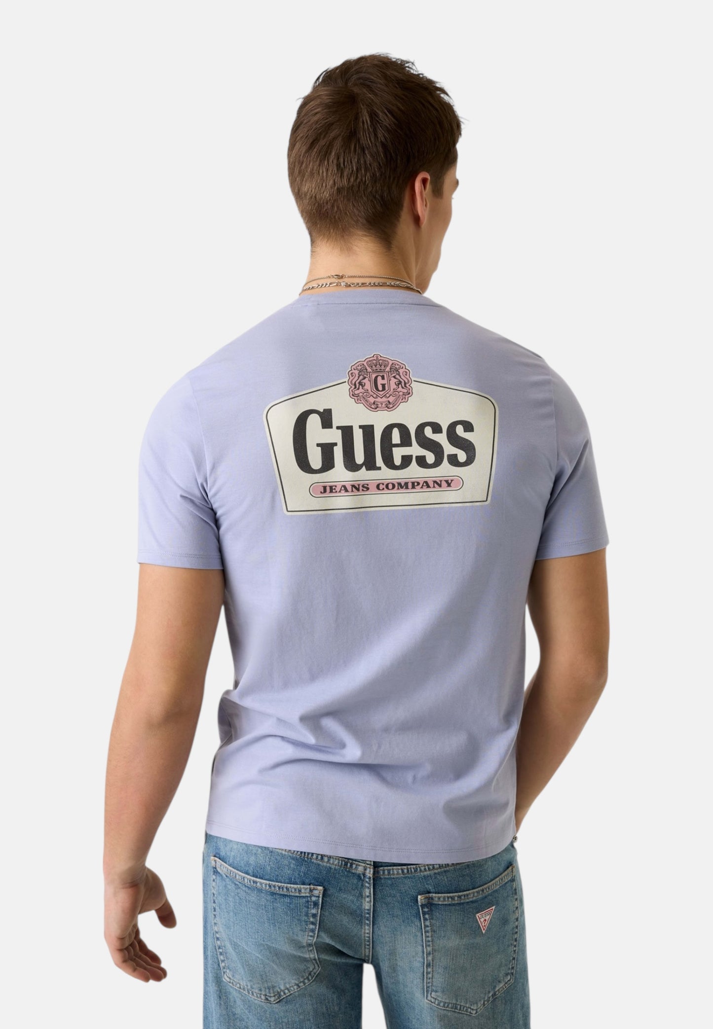 T-Shirt Manica Corta Uomo Guess  Gj Slim Fit Royal M6RI38K8HM0