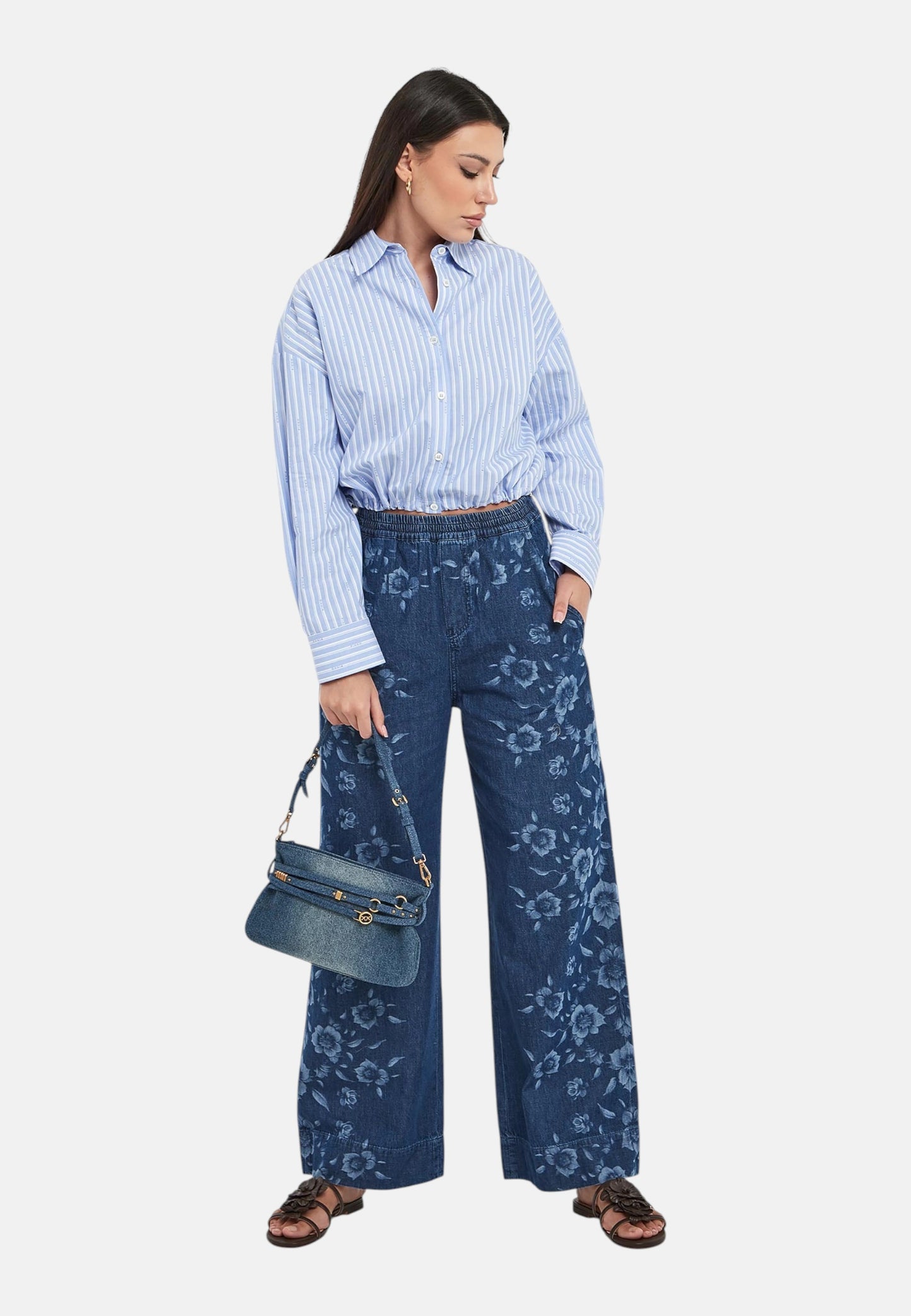 Camicia Manica lunga Donna Pinko Cropped Cammie 106249A36J