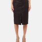 Gonna Midi Donna Liu Jo Pencil In Pelle Sintetica  WF6209E1157