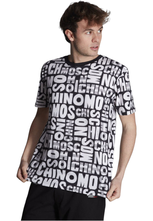 T-Shirt Manica Corta Uomo Moschino Moschino Allover  A19108116