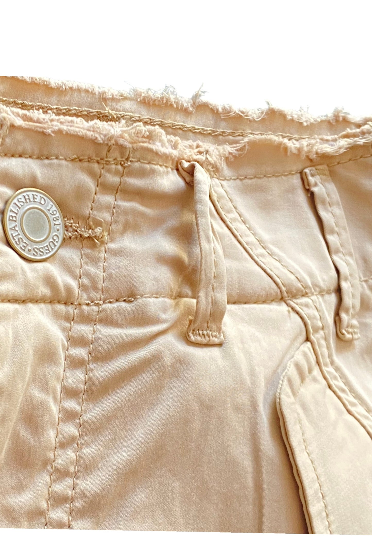 Pantaloni Cargo Donna Guess  Baggy W6GB16W1888