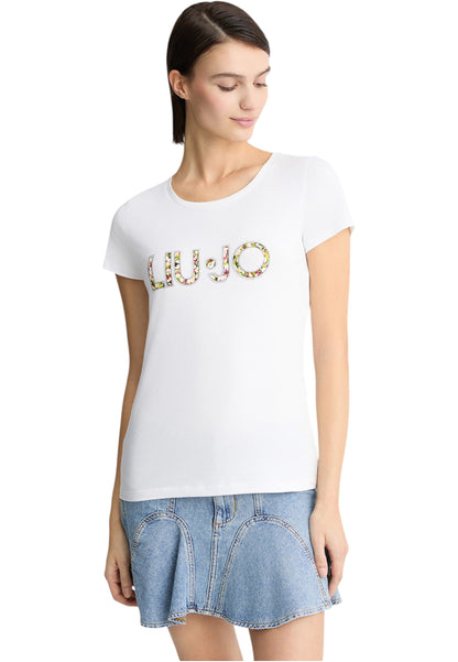T-Shirt Manica Corta Donna Liu Jo  Flowers