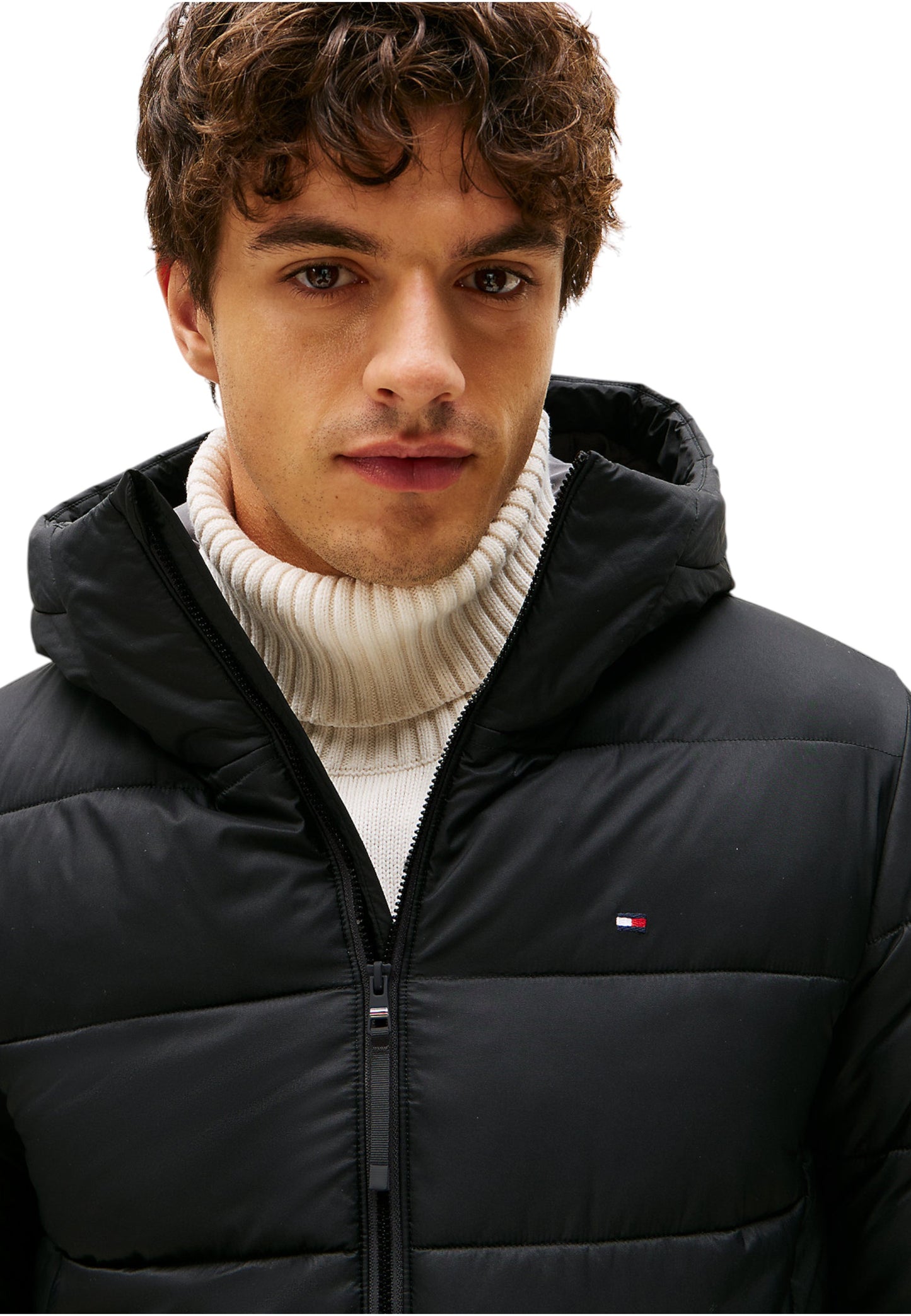 Piumino Corto Uomo Tommy Hilfiger Con Cappuccio Mid Weight MW0MW41983