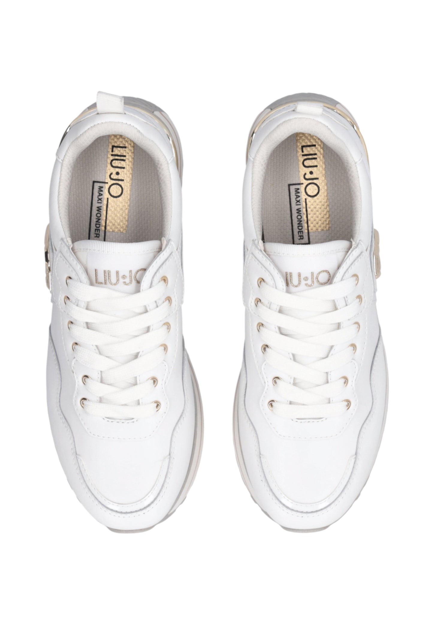 Sneakers Basse Donna Liu Jo Sneaker Calf Black Liu Jo Maxi Wonder 01 BF5009P0102