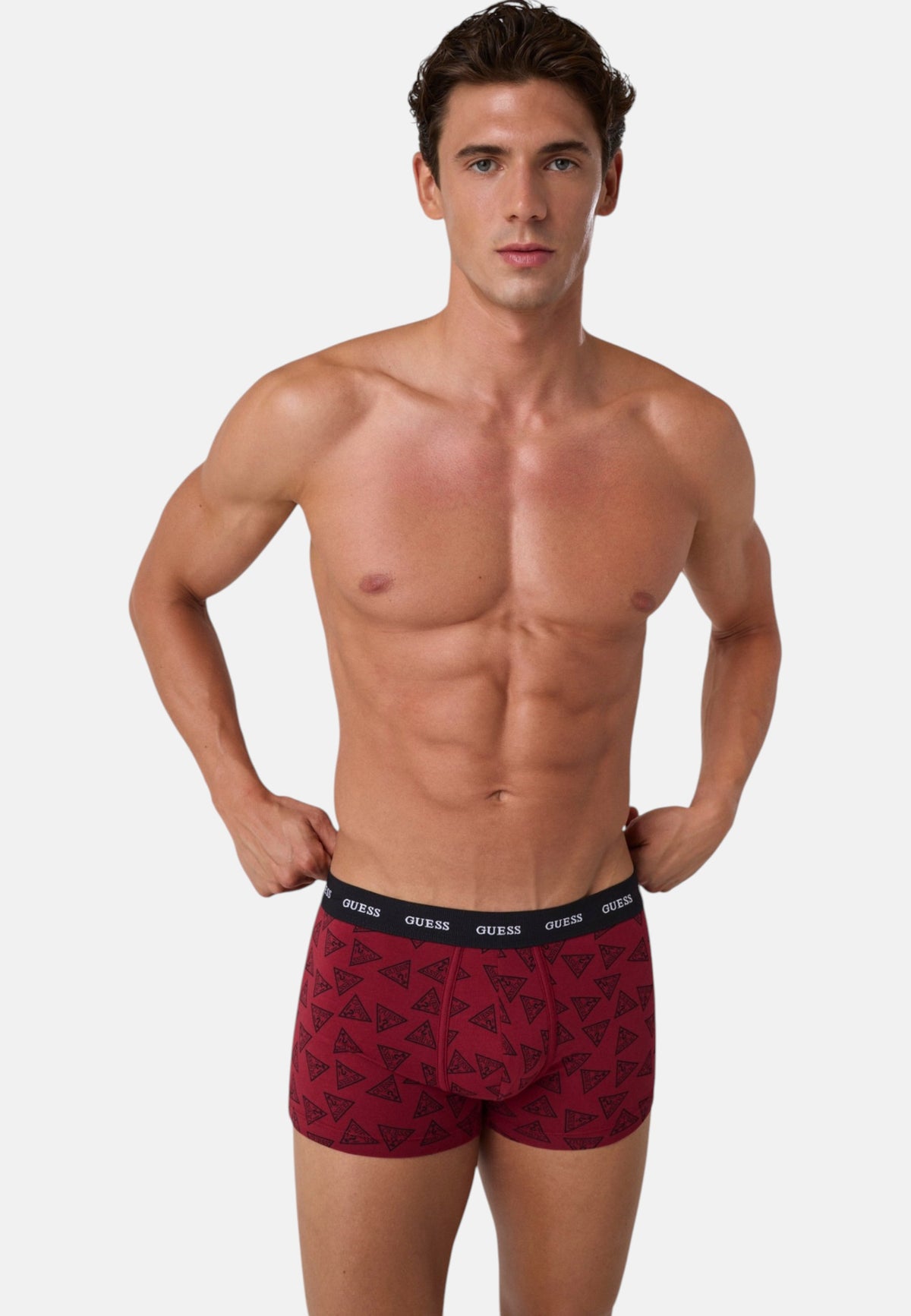 Boxer Set Uomo Guess 3 Pack Stampato Joe U6BG11K5391