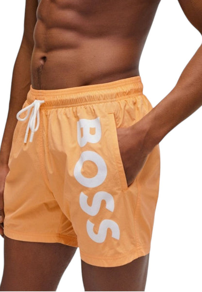 Costume da bagno Short Uomo Boss Con Maxi Logo Verticale Octopus 50515296