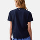 T-Shirt Manica Corta Donna Liu Jo Oversize Con Catena Strass Eco Line CA6167JS088