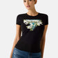 T-Shirt Manica Corta Donna Guess  Camelia Triangle W6RI35J1314