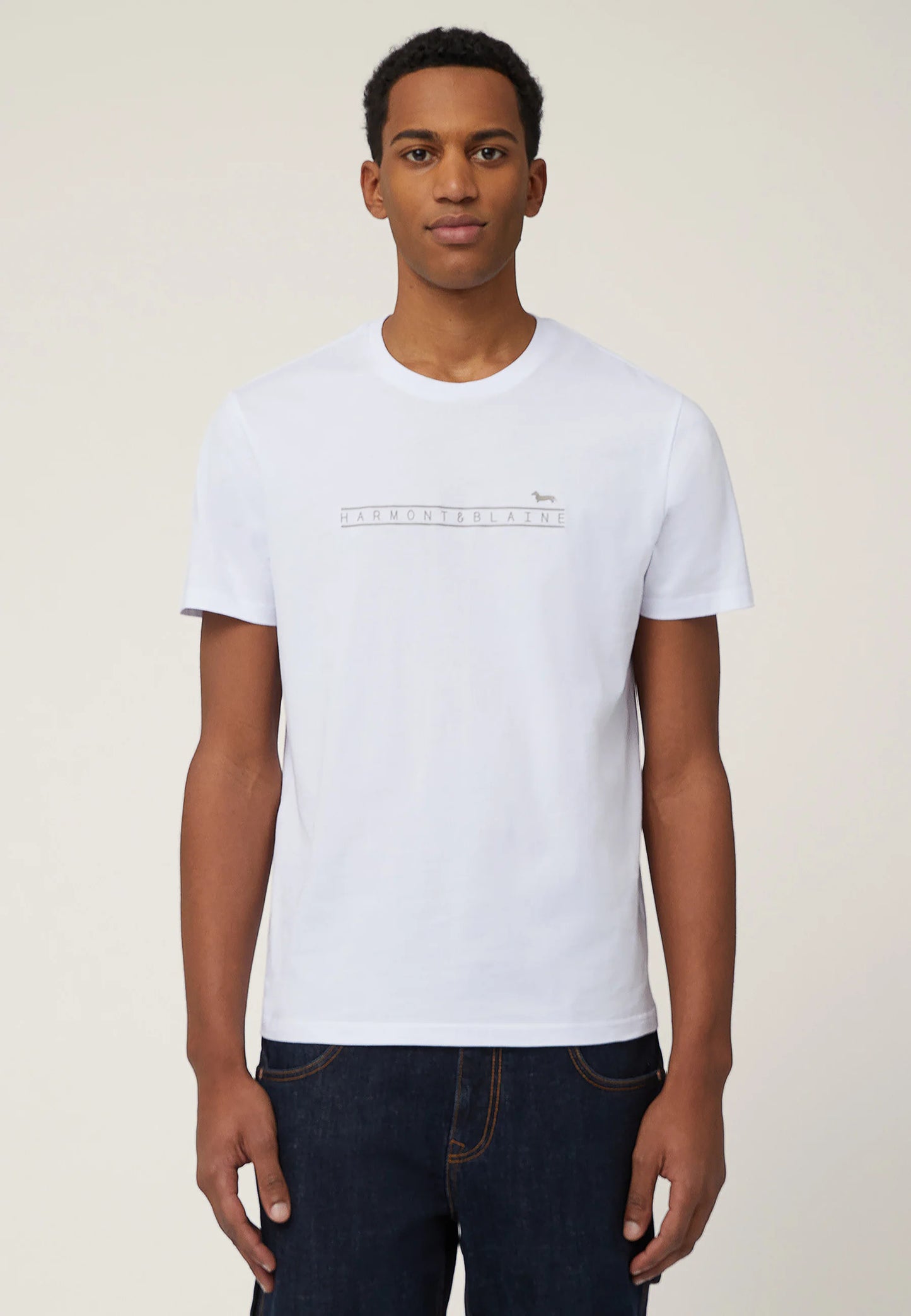 T-Shirt Manica Corta Uomo Harmont & Blaine Logo Basic  IRQ410021824