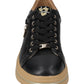 Sneakers Basse Donna Valleverde chiusura con lacci, piccoli motivi impressi sulla tomaia, ciondolo con logo, inserti a contrasto, sottopiede in pelle  35494L