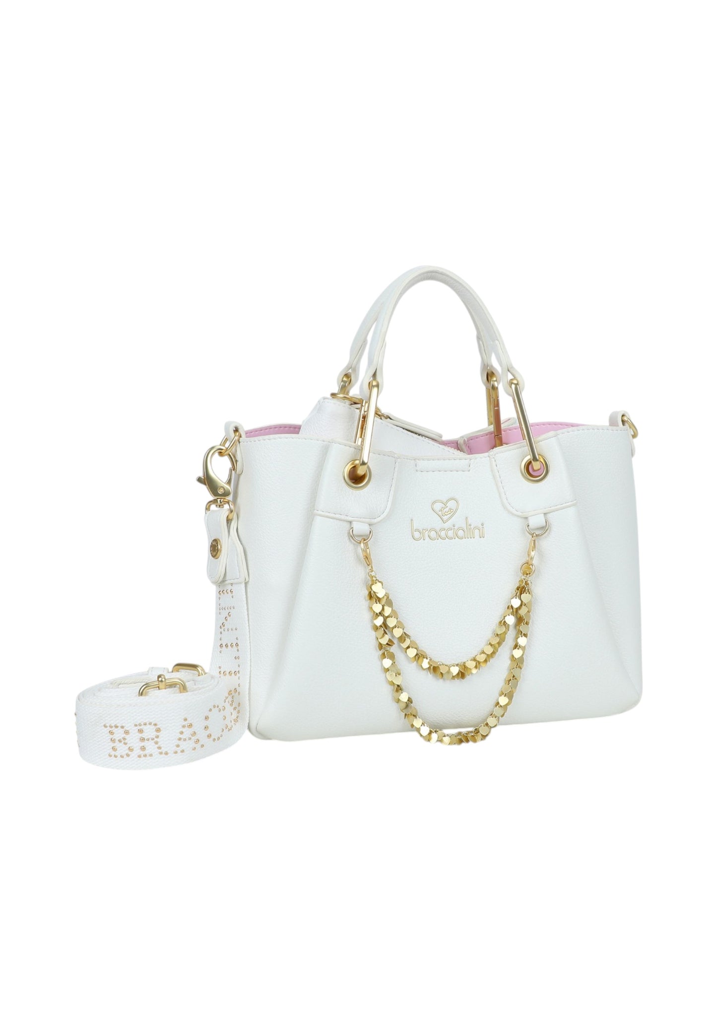 Borsa A Mano Donna Braccialini Small Con Doppio Manico Con Tracolla Amy B18810YY