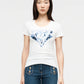 T-Shirt Manica Corta Donna Guess  Feather Triangle W6GI11K3026