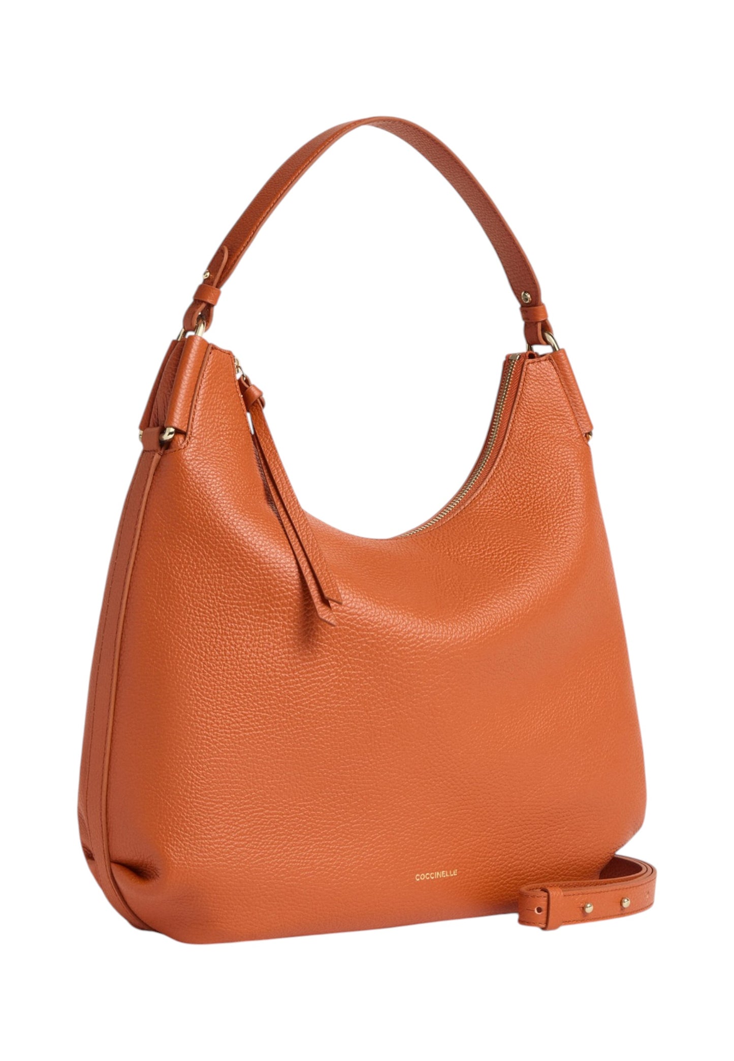 Borsa A Spalla Donna Coccinelle In Pelle Martellata Coccinelle Rebekka Medium E1T95130101