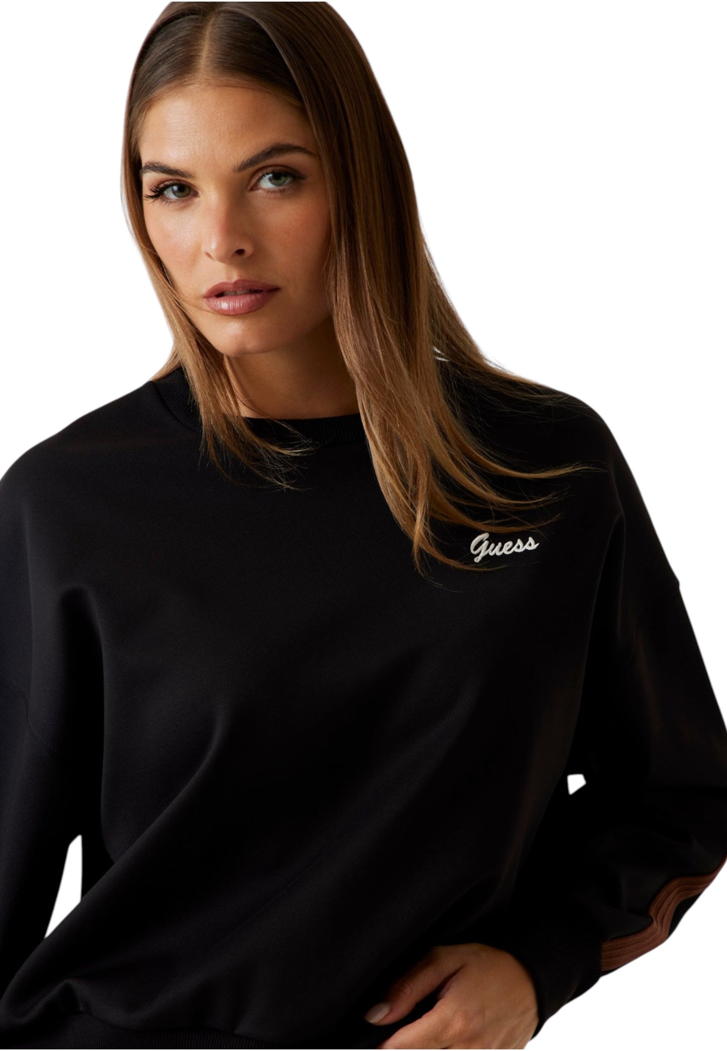Felpa A Girocollo Donna Guess Fabia Cn Sweatshirt Fabia V5BQ03KCX22