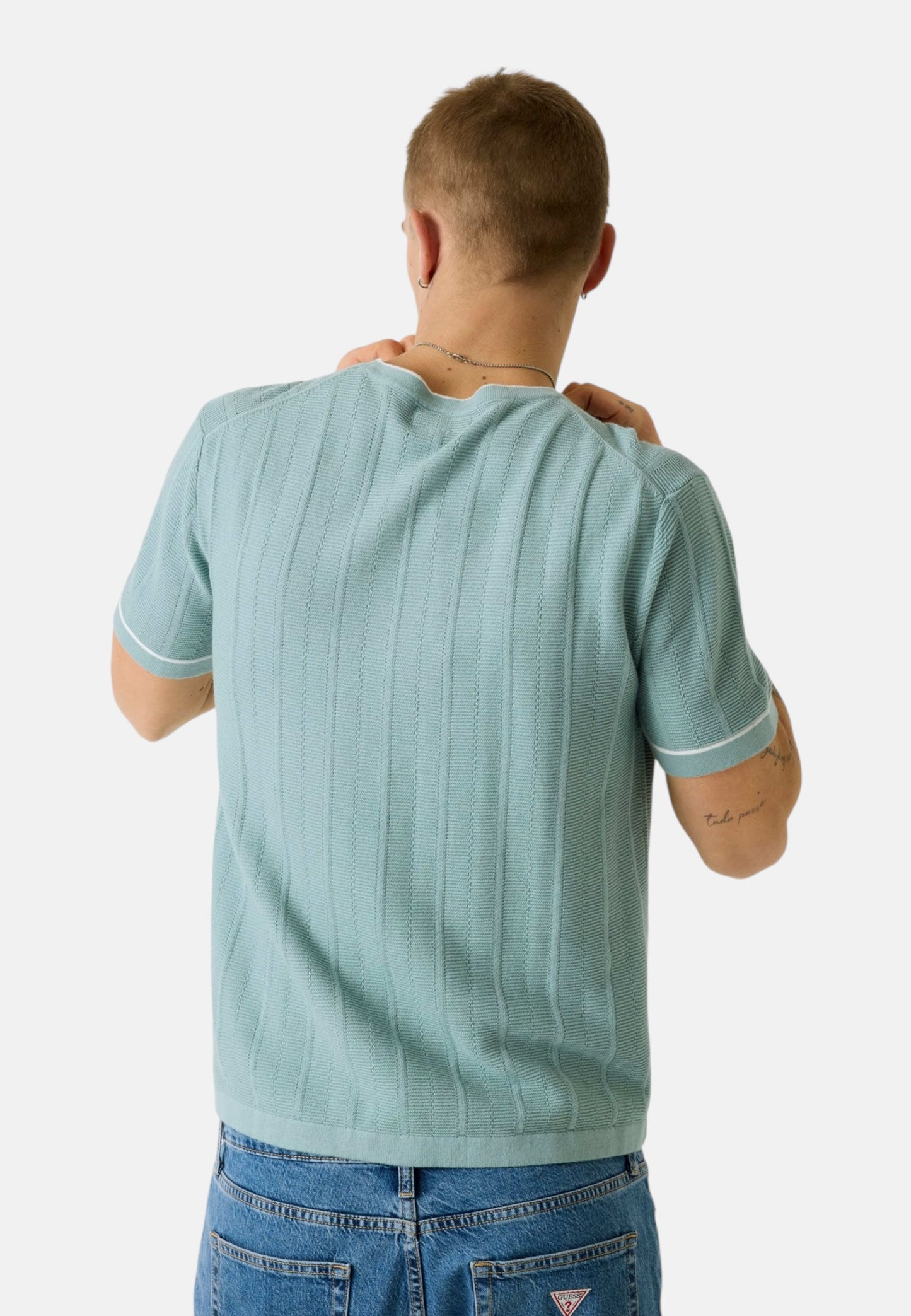 Maglia A Girocollo Uomo Guess Manica Corta Gj Stitched M6GR00Z4511