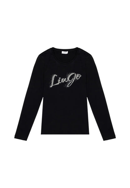 T-Shirt Manica lunga Donna Liu Jo  Faded Liujo Silver UF5283JS923