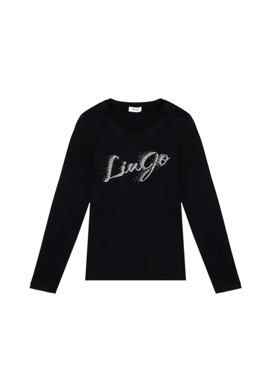 T-Shirt Manica lunga Donna Liu Jo  Faded Liujo Silver UF5283JS923