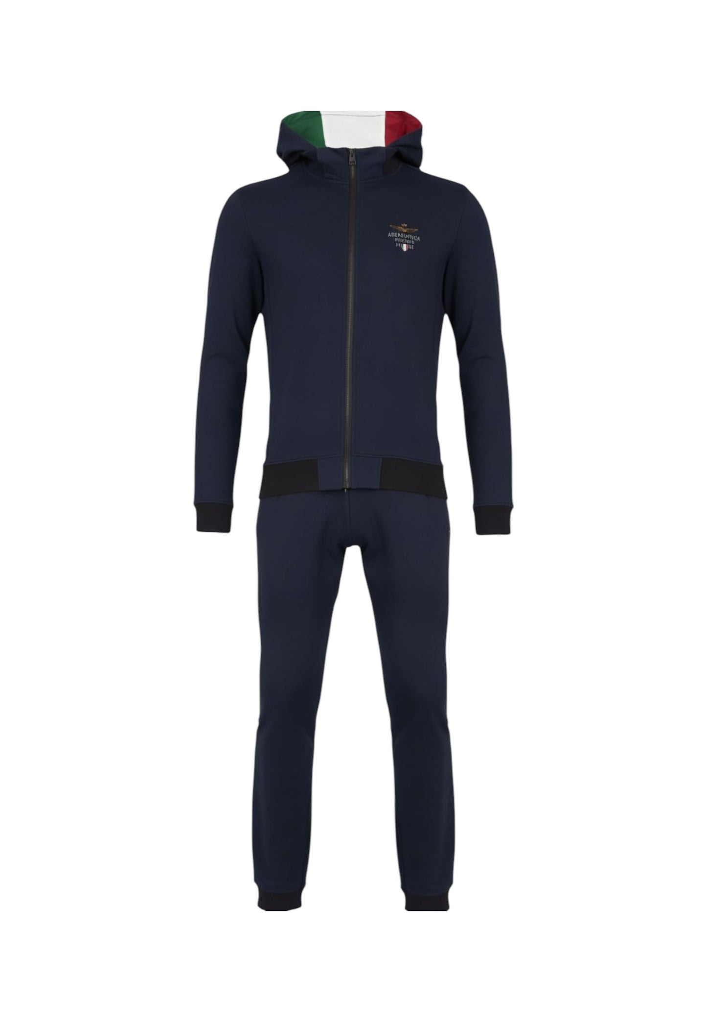 Tuta Completa Uomo Aeronautica Militare Felpa Con Zip E Cappuccio+Pantalone  261TF0108UF00674