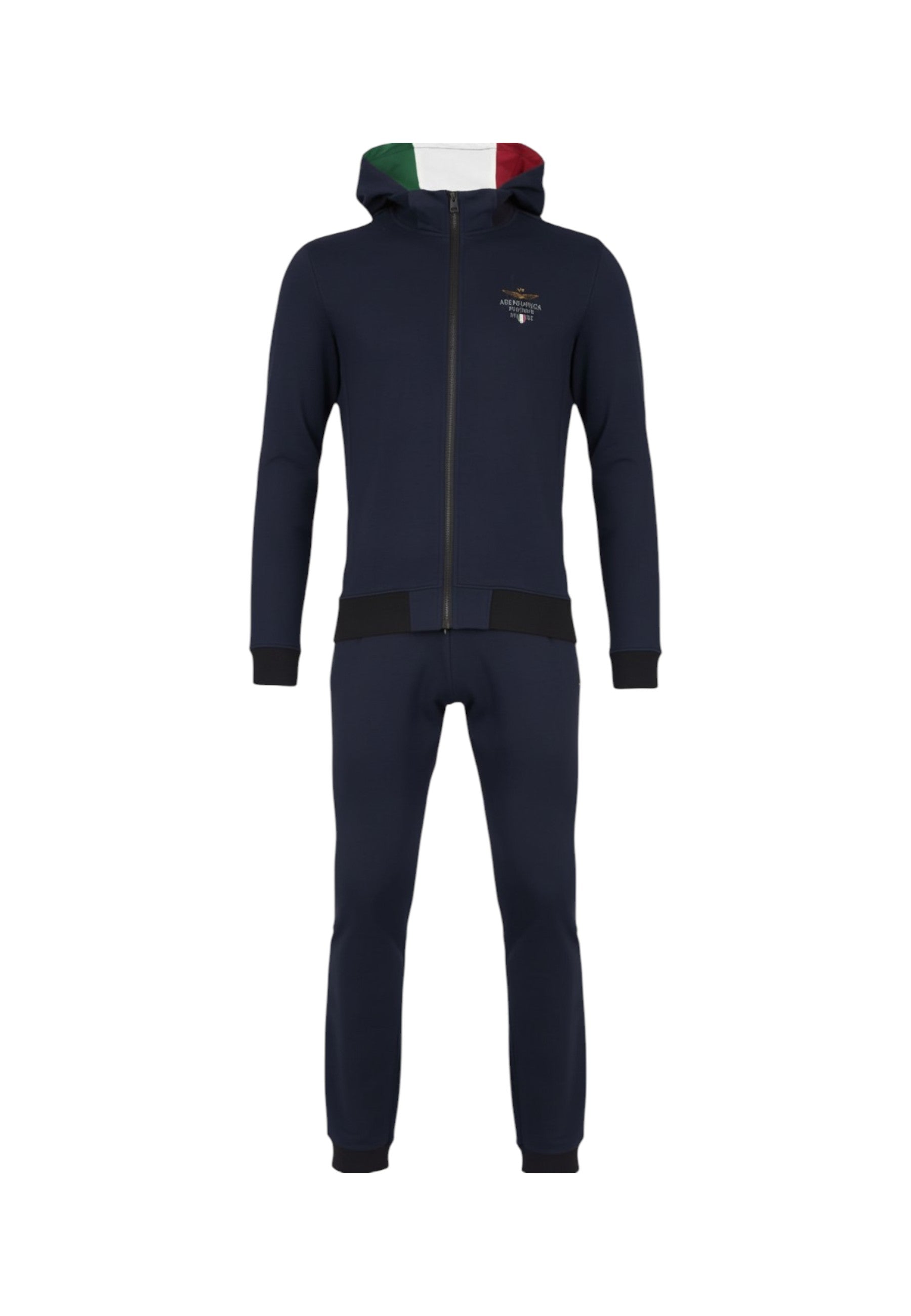 Tuta Completa Uomo Aeronautica Militare Felpa Con Zip E Cappuccio+Pantalone  261TF0108UF00674