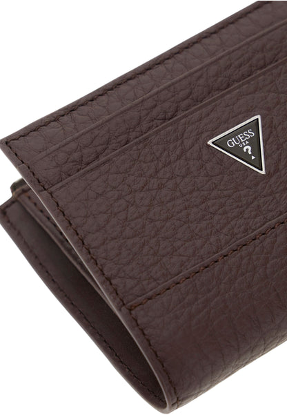 Portacarte  Uomo Guess Bifold Top Zip Torino SMBAGRLEA03