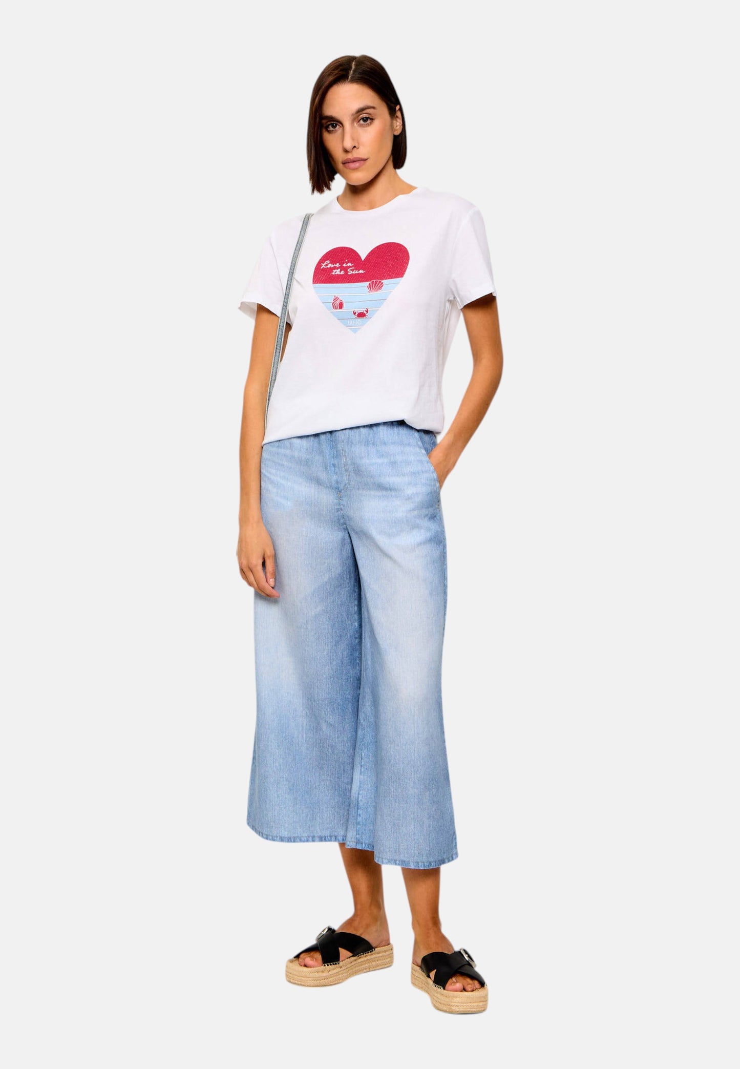T-Shirt Manica Corta Donna Liu Jo Love In The Sun Eco Line WA6502JS923